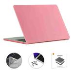 For MacBook Air 15.3 A2941 ENKAY US Version 3 in 1 Matte Protective Case with TPU Keyboard Film & Anti-dust Plugs(Pink)