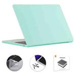 For MacBook Air 15.3 A2941 ENKAY EU Version 3 in 1 Matte Protective Case with TPU Keyboard Film & Anti-dust Plugs(Light Green)