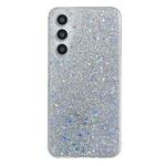 For Samsung Galaxy S23 FE 5G Glitter Sequins Epoxy TPU Phone Case(Silver)