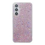 For Samsung Galaxy S24 5G Glitter Sequins Epoxy TPU Phone Case(Pink)