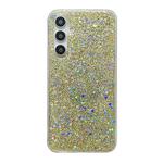 For Samsung Galaxy S24+ 5G Glitter Sequins Epoxy TPU Phone Case(Gold)