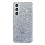 For Samsung Galaxy S24+ 5G Glitter Sequins Epoxy TPU Phone Case(Silver)