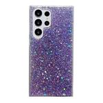 For Samsung Galaxy S24 Ultra 5G Glitter Sequins Epoxy TPU Phone Case(Purple)