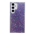 For Samsung Galaxy S25 Ultra 5G Glitter Sequins Epoxy TPU Phone Case(Purple)
