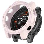 For Garmin Epix Pro 47mm / Fenix 7 / 7 Pro Armored TPU Half Wrapped Watch Protective Case(Pink)