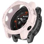 For Garmin Epix Pro 42mm / Fenix 7S / 7S Pro Armored TPU Half Wrapped Watch Protective Case(Pink)