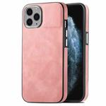 For iPhone 11 Pro Max Skin-Feel Electroplating TPU Shockproof Phone Case(Pink)