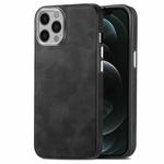 For iPhone 12 Pro Max Skin-Feel Electroplating TPU Shockproof Phone Case(Black)