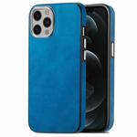 For iPhone 12 Skin-Feel Electroplating TPU Shockproof Phone Case(Blue)
