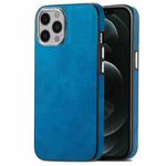 For iPhone 12 Pro Skin-Feel Electroplating TPU Shockproof Phone Case(Blue)