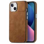 For iPhone 13 Skin-Feel Electroplating TPU Shockproof Phone Case(Brown)