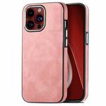 For iPhone 15 Pro Max Skin-Feel Electroplating TPU Shockproof Phone Case(Pink)