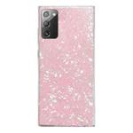 For Samsung Galaxy Note20 Shell Pattern TPU Protective Phone Case(Pink)