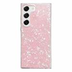 For Samsung Galaxy S22+ Shell Pattern TPU Protective Phone Case(Pink)