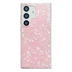 For Samsung Galaxy A34 5G Shell Pattern TPU Protective Phone Case(Pink)