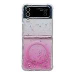 For Samsung Galaxy Z Flip3  Magsafe Glitter TPU Phone Protective Case(Pink)
