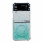 For Samsung Galaxy Z Flip4 Magsafe Glitter TPU Phone Protective Case(Green)