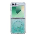 For Samsung Galaxy Z Flip7 Magsafe Glitter TPU Phone Case(Green)