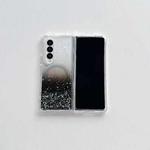 For Samsung Galaxy Z Fold3 Magsafe Glitter TPU Phone Protective Case(Black)