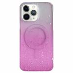 For iPhone 11 Pro MagSafe Glitter Hybrid Clear TPU Phone Case(Pink)