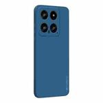 For Xiaomi 14 PINWUYO Sense Series Liquid Silicone TPU Phone Case(Blue)