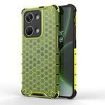 For OnePlus Nord 3 Shockproof Honeycomb Phone Case(Green)