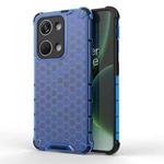 For OnePlus Nord 3 Shockproof Honeycomb Phone Case(Blue)