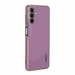 For Samsung Galaxy A14 5G ENKAY Hat-Prince Precise Hole Electroplated TPU Shockproof Phone Case(Purple)