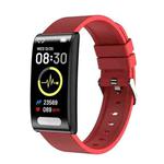TK70 1.47 inch Color Screen Smart Silicone Strap Watch,Support Heart Rate / Blood Pressure / Blood Oxygen / Blood Sugar Monitoring(Red)