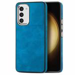 For Samsung Galaxy S23 5G Skin-Feel Electroplating TPU Shockproof Phone Case(Blue)
