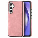For Samsung Galaxy A54 5G Skin-Feel Electroplating TPU Shockproof Phone Case(Pink)