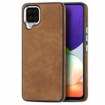 For Samsung Galaxy A22 4G Skin-Feel Electroplating TPU Shockproof Phone Case(Browm)