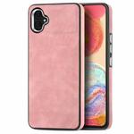 For Samsung Galaxy A04e Skin-Feel Electroplating TPU Shockproof Phone Case(Pink)