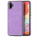 For Samsung Galaxy A04e Skin-Feel Electroplating TPU Shockproof Phone Case(Purple)