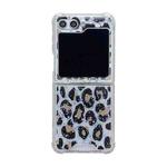 For Samsung Galaxy Z Flip5 Leopard TPU Protective Case(Black)