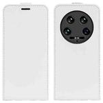 For Xiaomi 14 Ultra R64 Texture Vertical Flip Leather Phone Case(White)