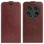 For Xiaomi 14 Ultra R64 Texture Vertical Flip Leather Phone Case(Brown)