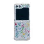 For Samsung Galaxy Z Flip5 Fresh Small Floral Epoxy TPU Phone Case(Colorful Flowers 4)
