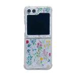For Samsung Galaxy Z Flip4 Fresh Small Floral Epoxy TPU Phone Case(Colorful Flowers 4)