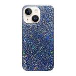 For iPhone 15 Glitter Sequins Epoxy TPU Phone Case(Blue)