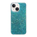 For iPhone 15 Glitter Sequins Epoxy TPU Phone Case(Green)