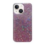 For iPhone 15 Plus Glitter Sequins Epoxy TPU Phone Case(Pink)