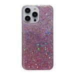 For iPhone 15 Pro Max Glitter Sequins Epoxy TPU Phone Case(Pink)