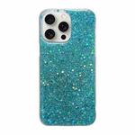 For iPhone 16 Pro Glitter Sequins Epoxy TPU Phone Case(Green)