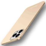 For iPhone 15 Pro PINWUYO Micro-Frosted PC Ultra-thin Hard Phone Case with Magsafe Magnetic Ring(Gold)