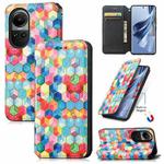 For OPPO Reno10 / 10 Pro Global CaseNeo Colorful Magnetic Leather Phone Case(Magic Space)