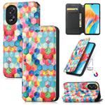 For OPPO A38 CaseNeo Colorful Magnetic Leather Phone Case(Magic Space)