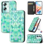 For OPPO A79 5G / A2 5G CaseNeo Colorful Magnetic Leather Phone Case(Emeralds)