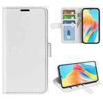 For OPPO A58 R64 Texture Horizontal Flip Leather Phone Case(White)