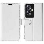 For OPPO A79 R64 Texture Horizontal Flip Leather Phone Case(White)